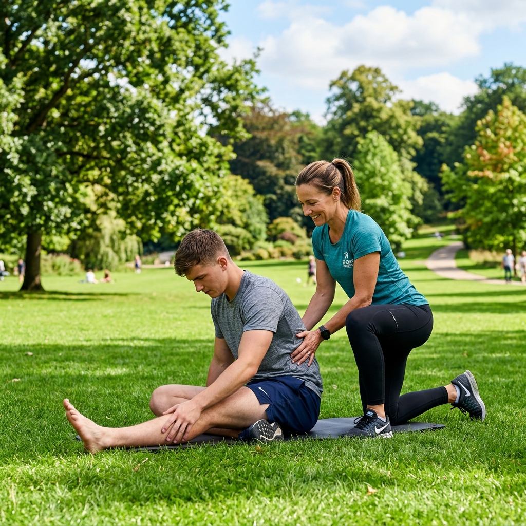 Stretch.vn Training - Outdoor manual stretching practice