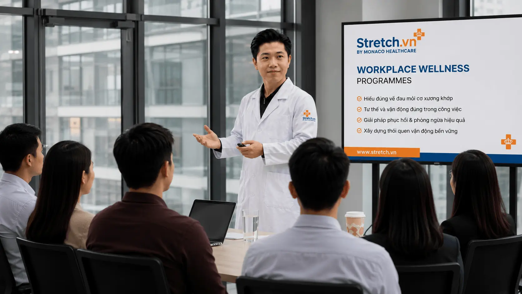 Wellness coffee talk with specialists